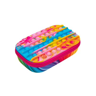 Zip & Pop Storage Box Sensory Pencil Case Rainbow