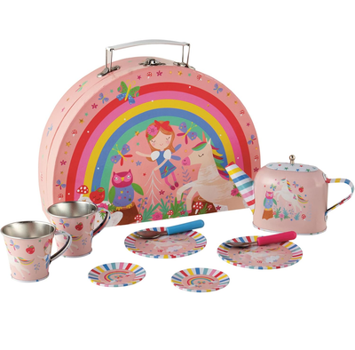 Rainbow Fairy Tin Tea Party Set