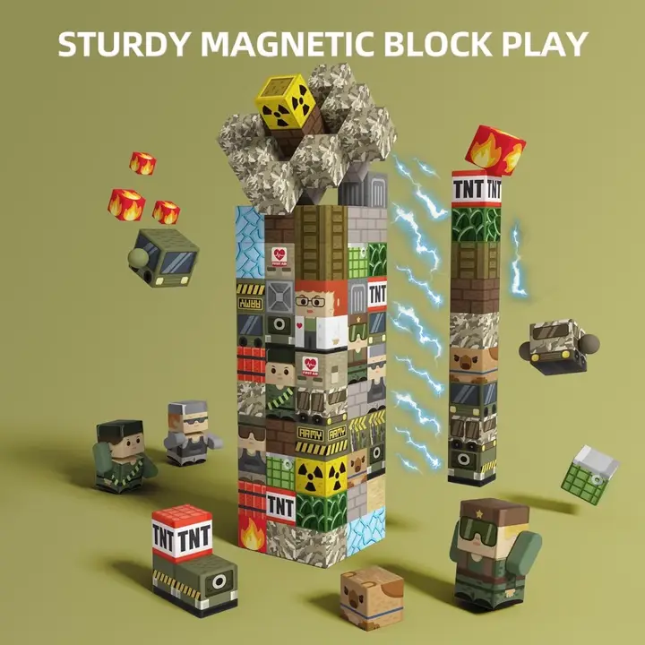 GobiDex Recon Base Magnetic Building Cubes 100 Pc Set