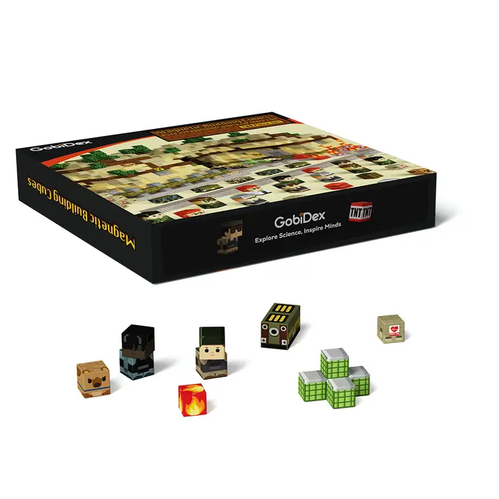 GobiDex Recon Base Magnetic Building Cubes 100 Pc Set