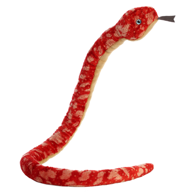 50" Red Corn Snake Plush