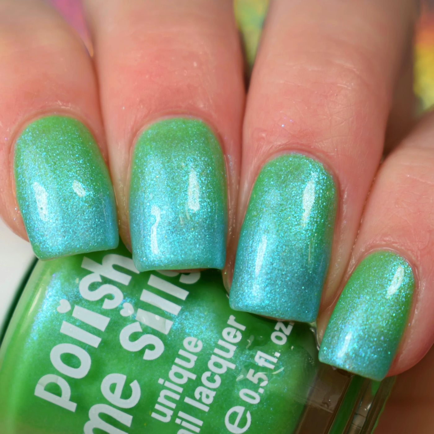 Caribbean Breeze- Neon POP Thermal Color Changing Blue Green Nail Polish