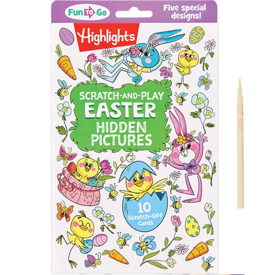 Fun to Go Scratch and Play Easter Hidden Pictures