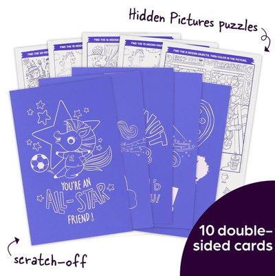 Fun to Go Scratch and Play Unicorn Hidden Pictures