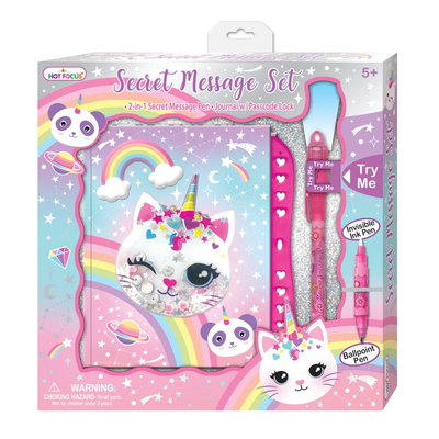 Caticorn Secret Message Journal Set