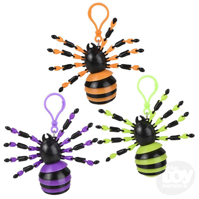 3" Sensory Wiggle Spider Fidget Clip