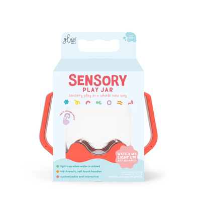 Sensory Play Jar Coral Red