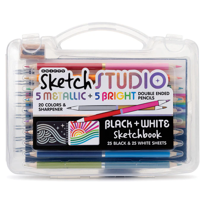 Sketch Studio Double Ended Pencil & Black and White Sketchbook
