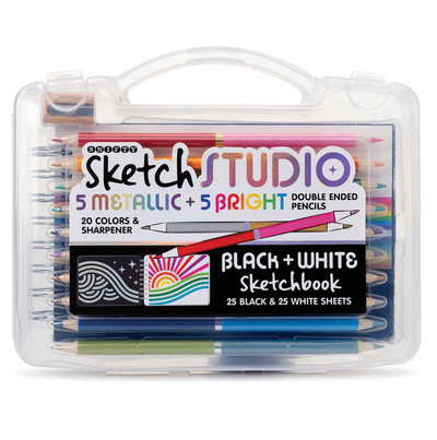 Sketch Studio Double Ended Pencil & Black and White Sketchbook