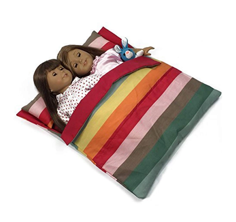 Reversible Twin Baby Doll Sleeping Bag for 15-19" Dolls