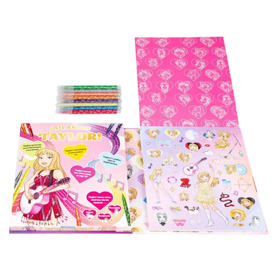 Sparkle with Taylor Activity Book + 8 Sparkle Markers