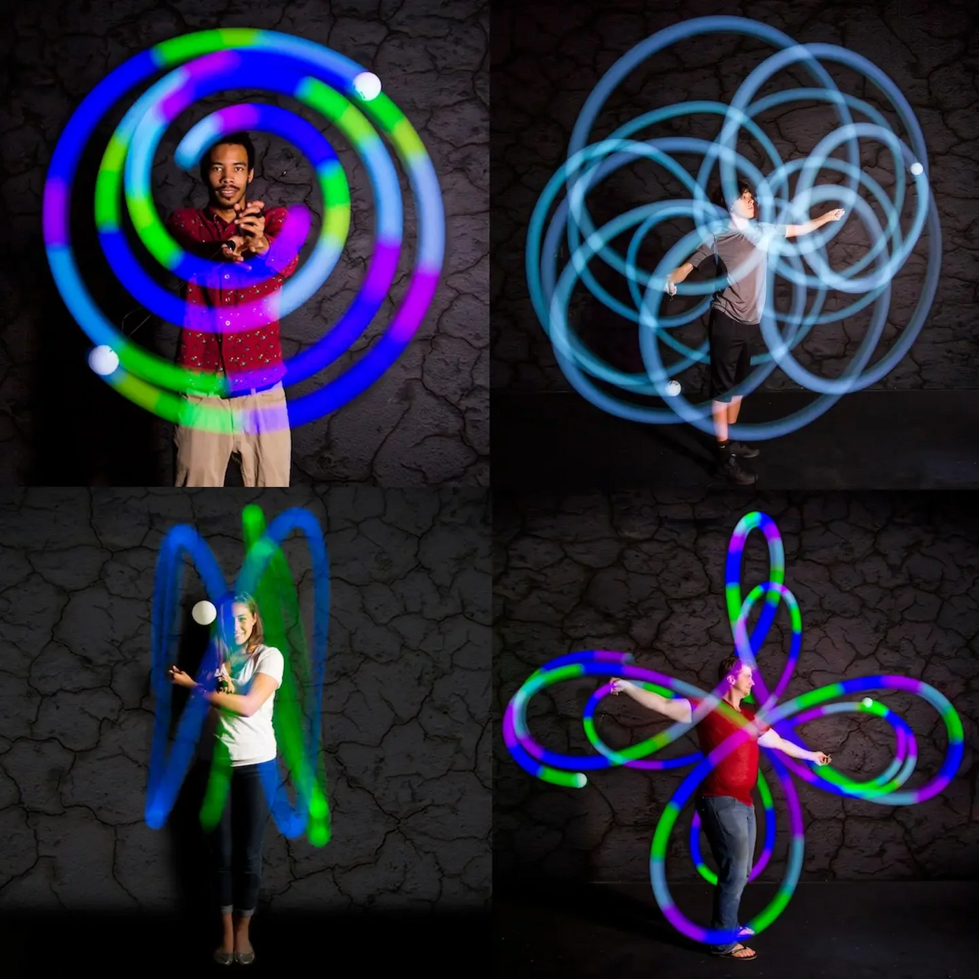 Spinballs Glow.0 Rechargeable LED Poi Kit
