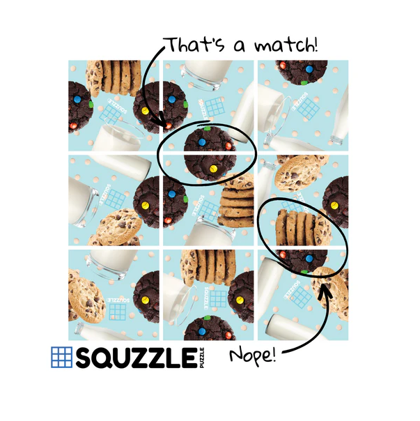 Squzzle Puzzle Cookies & Milk