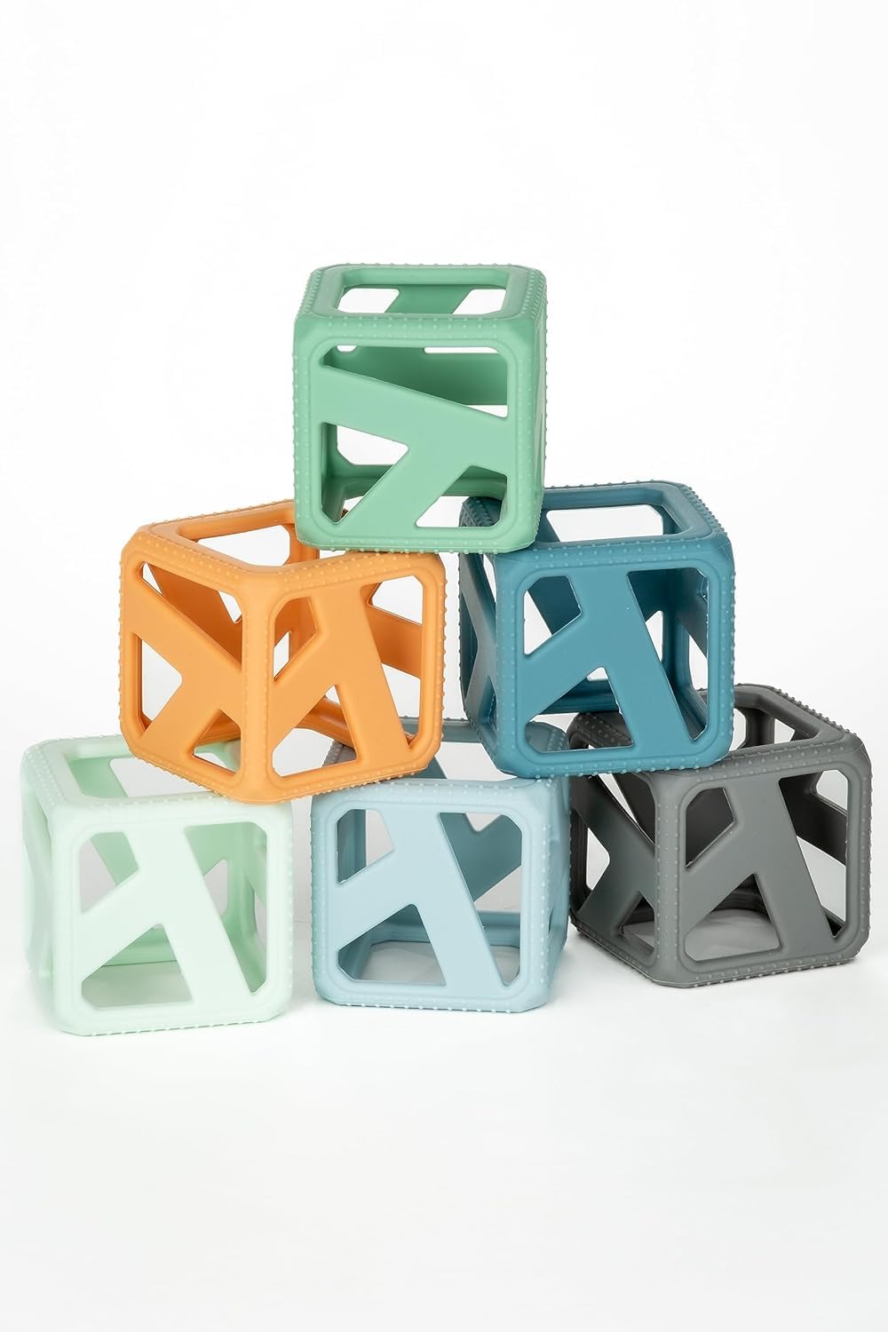Stack N Chew Mini Stackable Teether Cubes