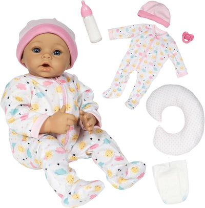 Sunshine Pink 7 Piece Baby Doll Feeding Gift Set