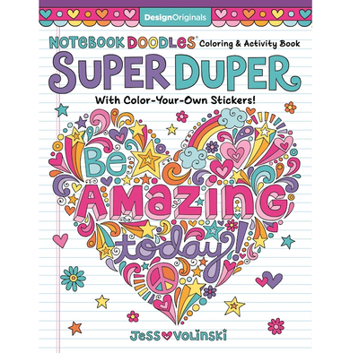 Notebook Doodles Super Duper Coloring Book