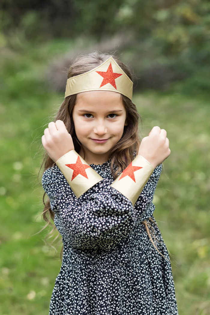 Superhero Girl Headband and Cuffs