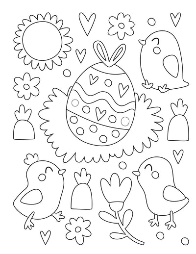 Sweet Easter Coloring Book