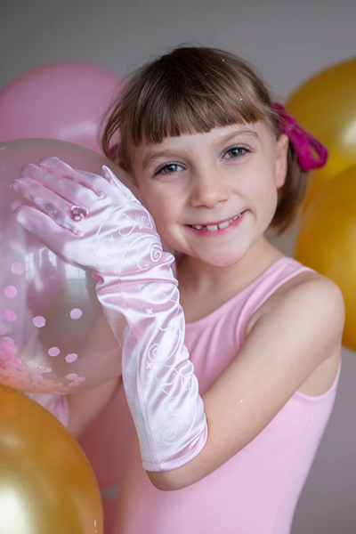 Pink Swirl Dress Up Gloves