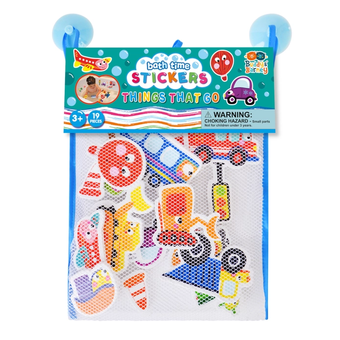 Things That Go Bath Time Stickers