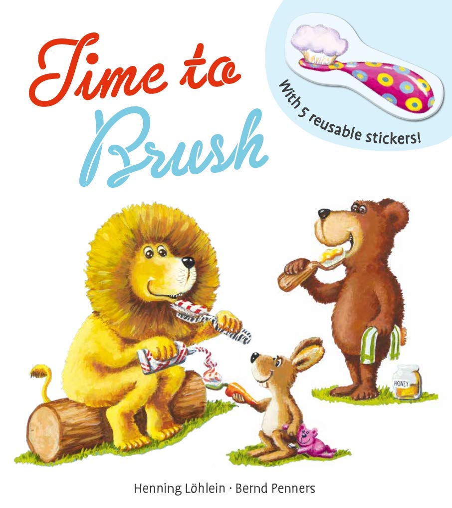 Time to Brush Reusable Interactive Sticker Story Book
