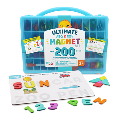 200+pc Ultimate Magnet Set ABCs and 123s