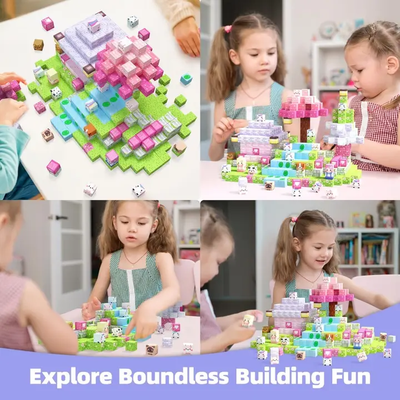 GobiDex Unicorn Magnetic Building Cubes 48 Pc Set
