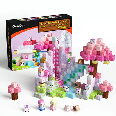GobiDex Unicorn Magnetic Building Cubes 48 Pc Set