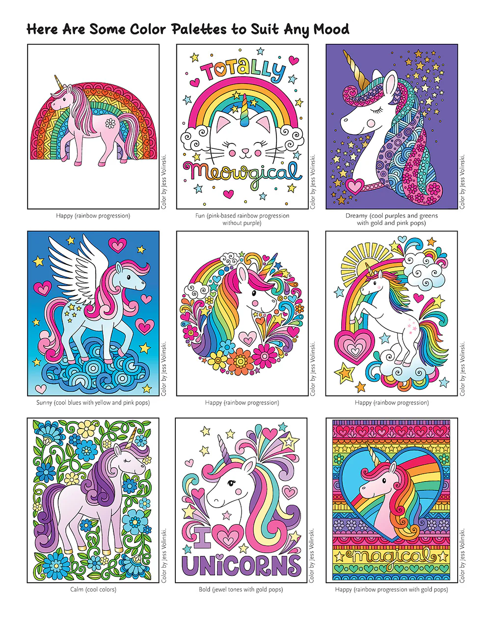 Notebook Doodles Unicorn Coloring Book