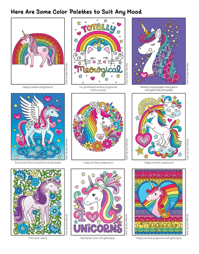 Notebook Doodles Unicorn Coloring Book