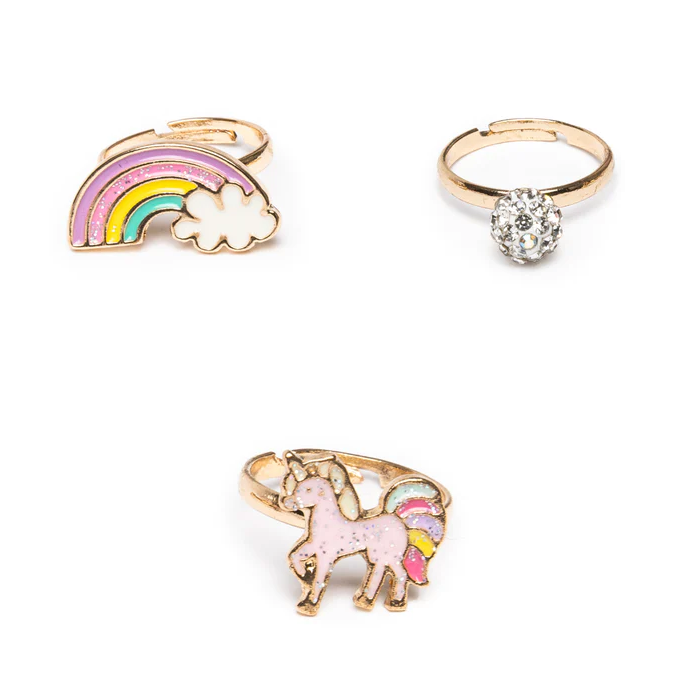 Unicorn Rainbow Rings Set