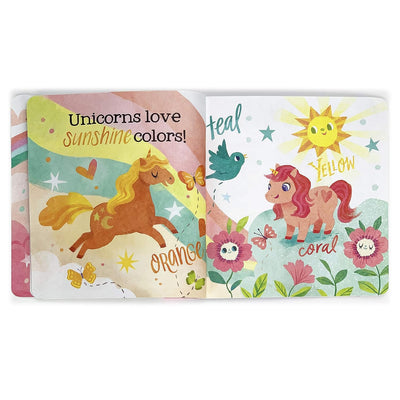 Tuffy Teether Book: Unicorns Love Colors