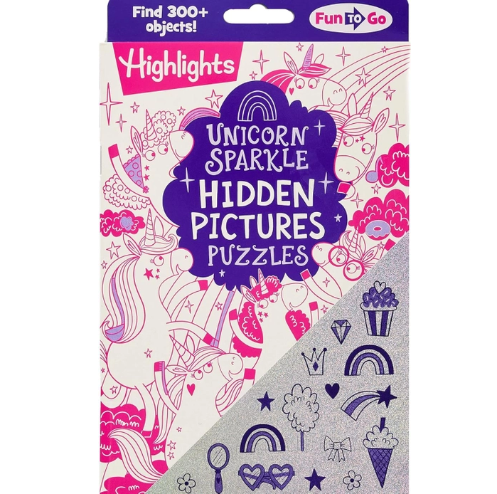 Fun to Go Unicorn Sparkle Hidden Pictures Puzzles