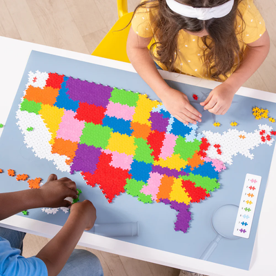 Plus-Plus Puzzle by Number USA Map