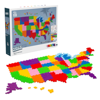 Plus-Plus Puzzle by Number USA Map