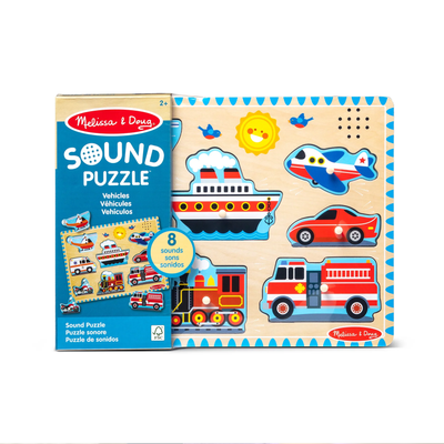 Vehicles Sound and Peg Puzzle