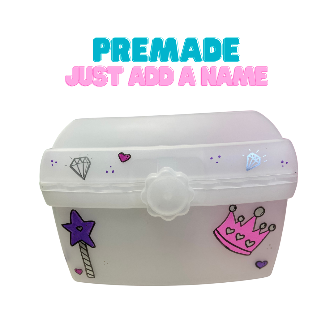 Premade Vanity Case - Clear Princess theme
