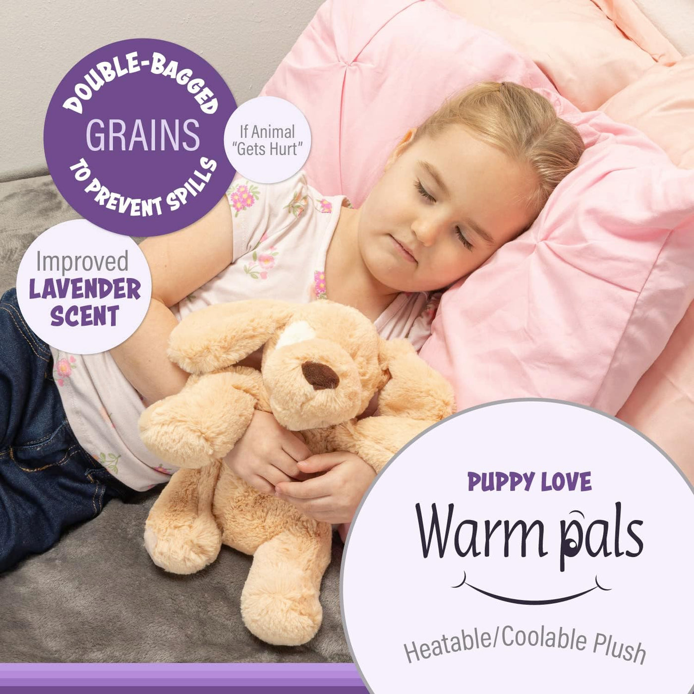 Warm Pals: Weighted, Microwavable Plush Puppy Love