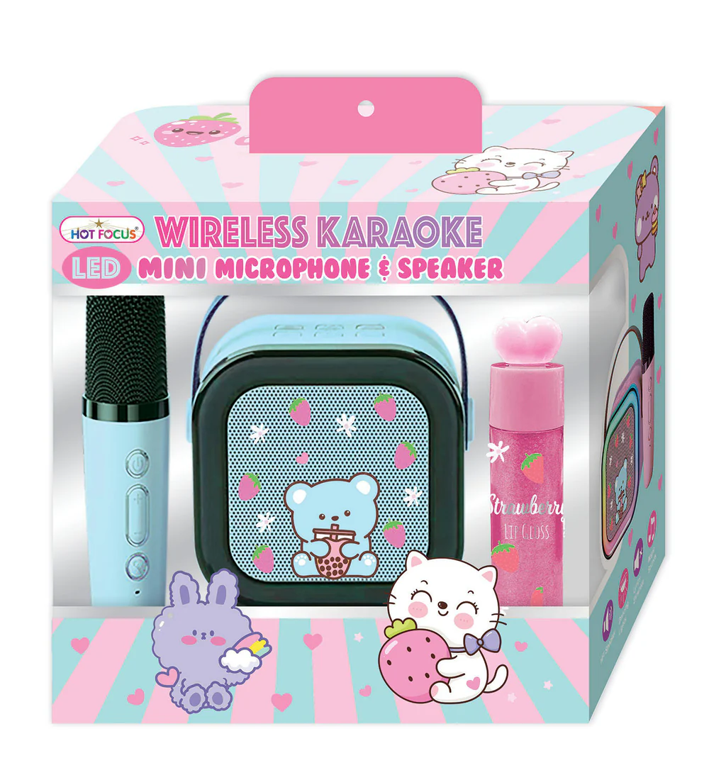 LED Wireless Karaoke Mini Microphone & Speaker