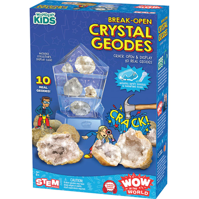 Wow in the World Break-Open Crystal Geodes