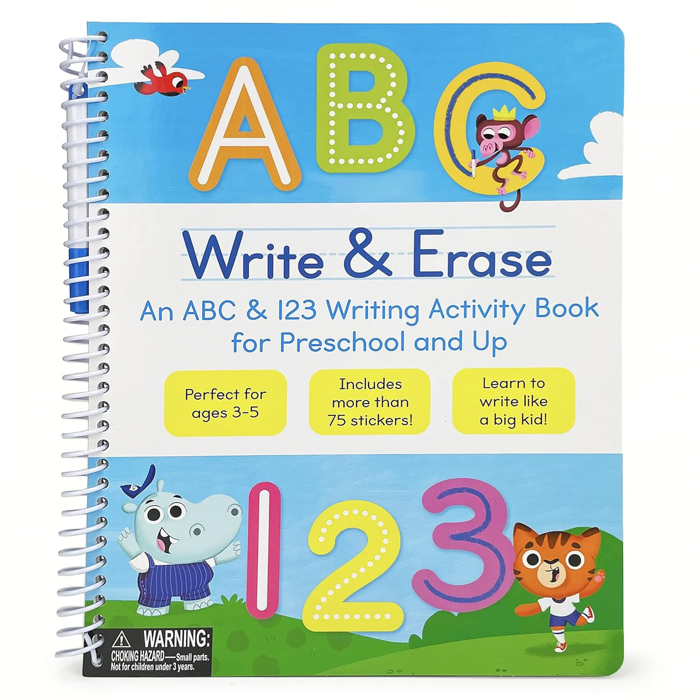 Write & Erase ABC & 123 Writing Activity Book
