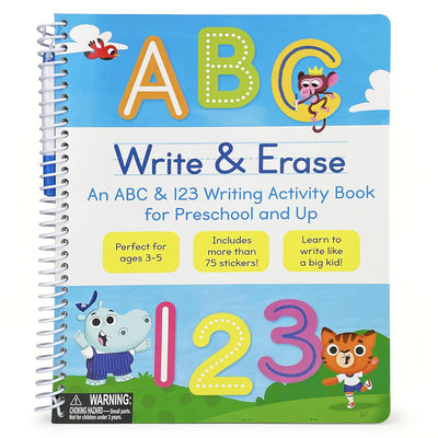 Write & Erase ABC & 123 Writing Activity Book