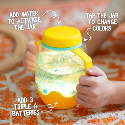 Sensory Play Jar Yellow
