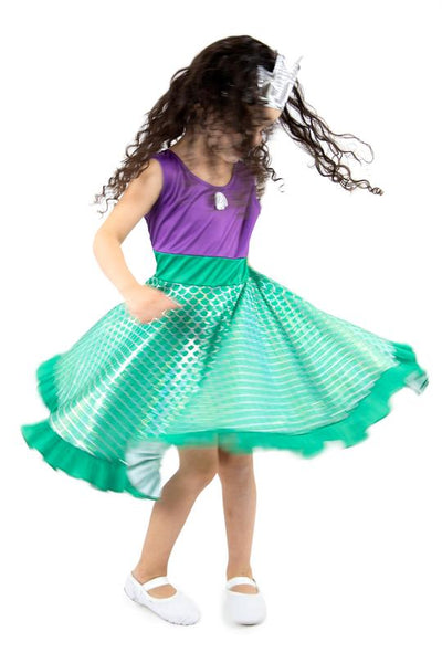 Little Mermaid Twirl Dress Size 2