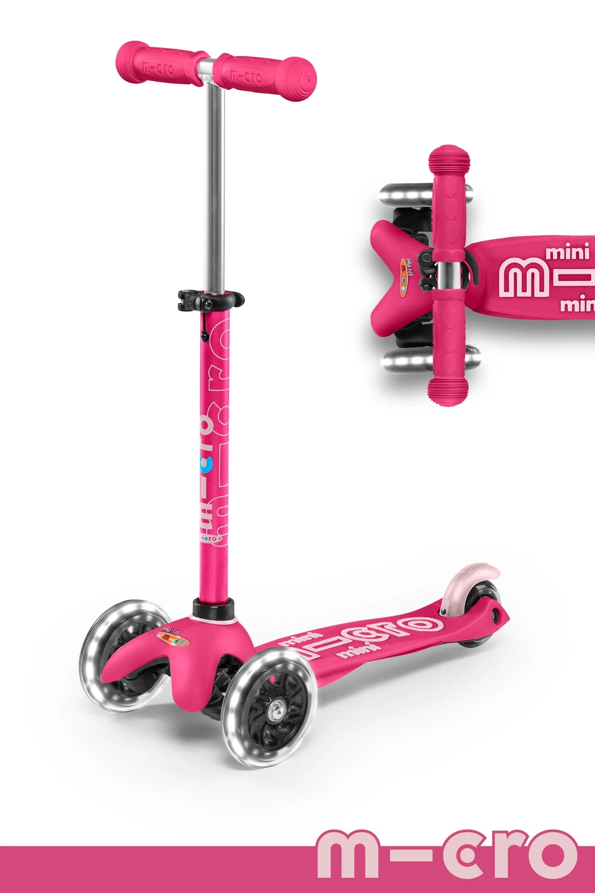 Micro Scooter Mini Deluxe LED- Pink
