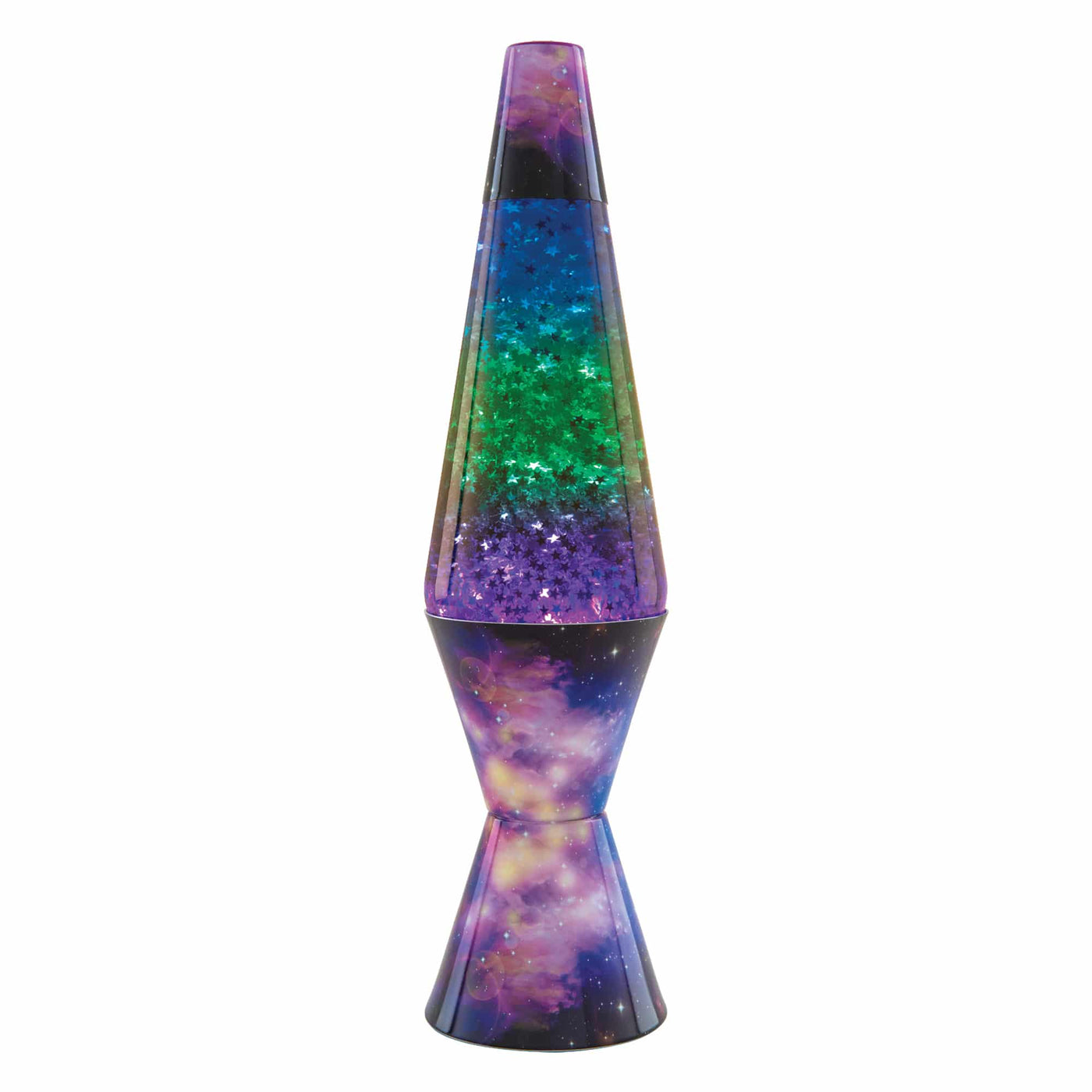 14.5” Colormax Galaxy Lava Lamp with Silver Star Glitter