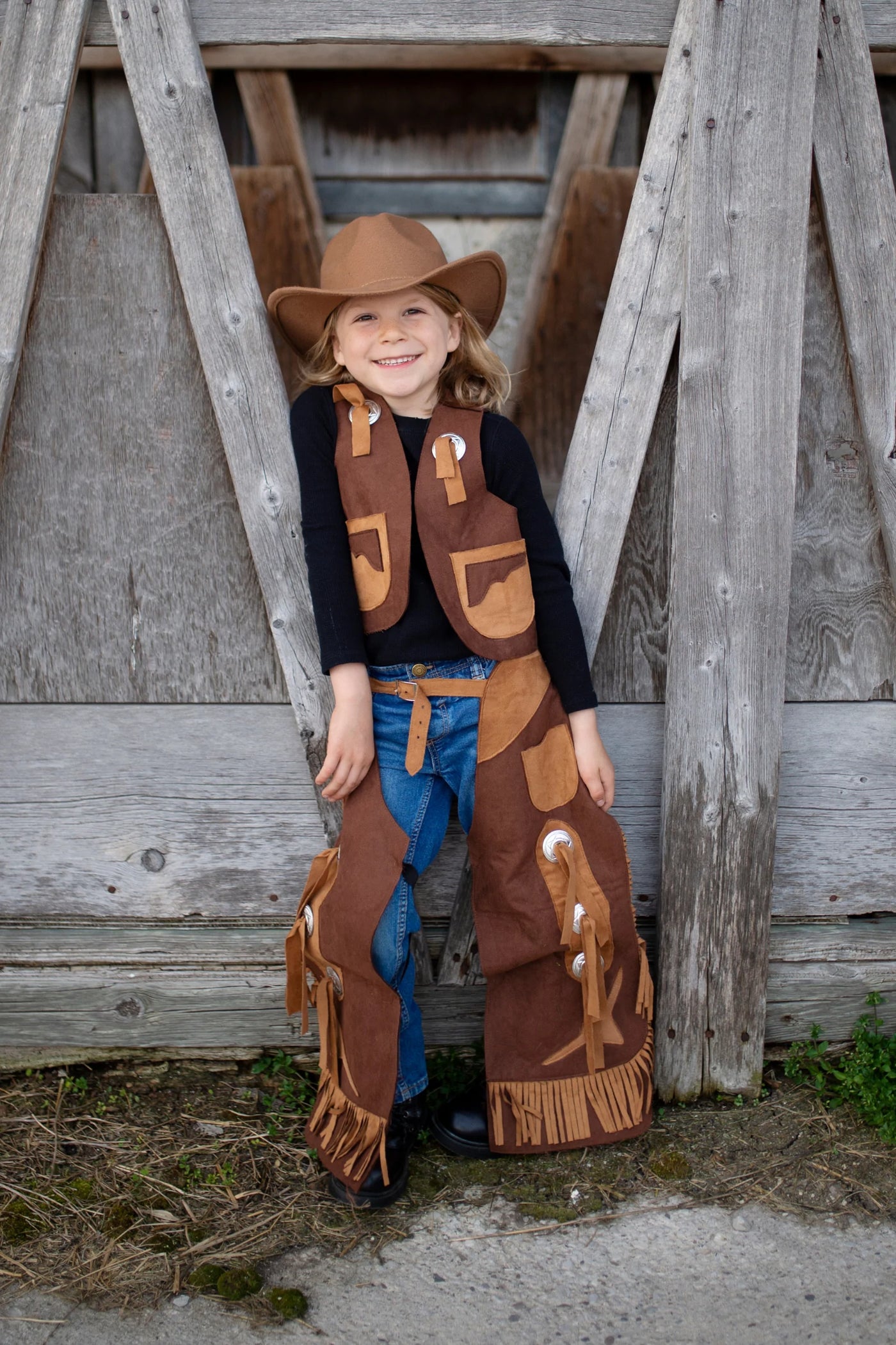 Cowboy Vest & Chaps (Size 7-8)