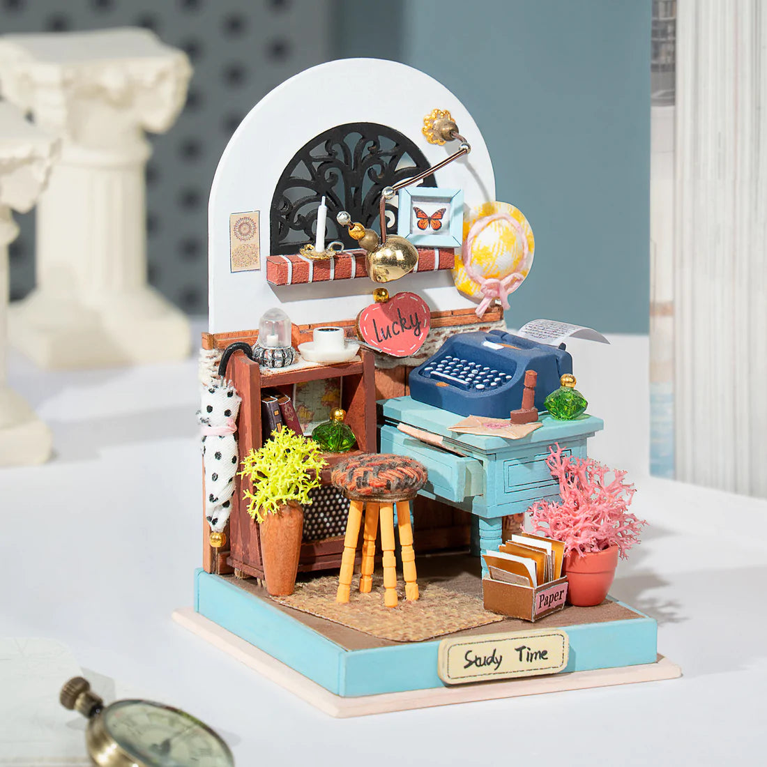 DIY Miniature House Kit-Record Mood (Study)