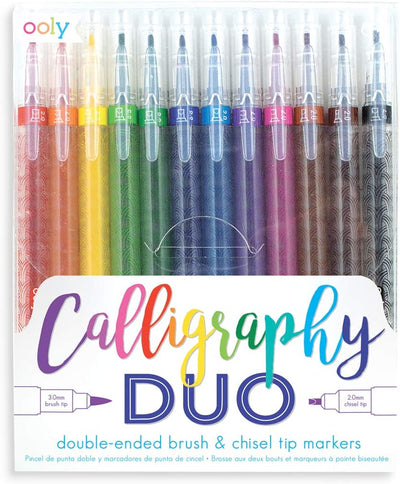 Calligraphy Duo Double Ended Markers- Set of 12