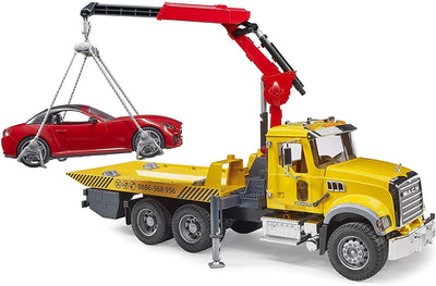 Bruder MACK Granite Tow Truck with Roadster